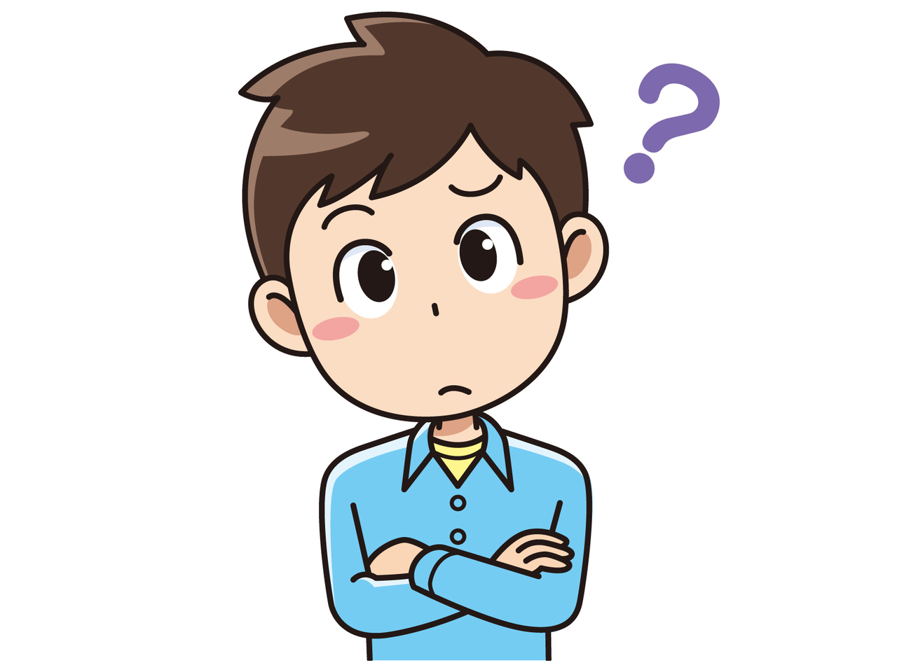 考える男の子