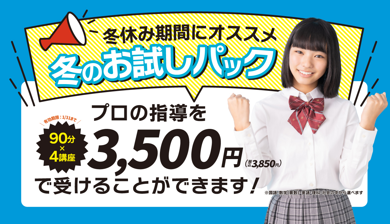 お試しパックのTOP画像