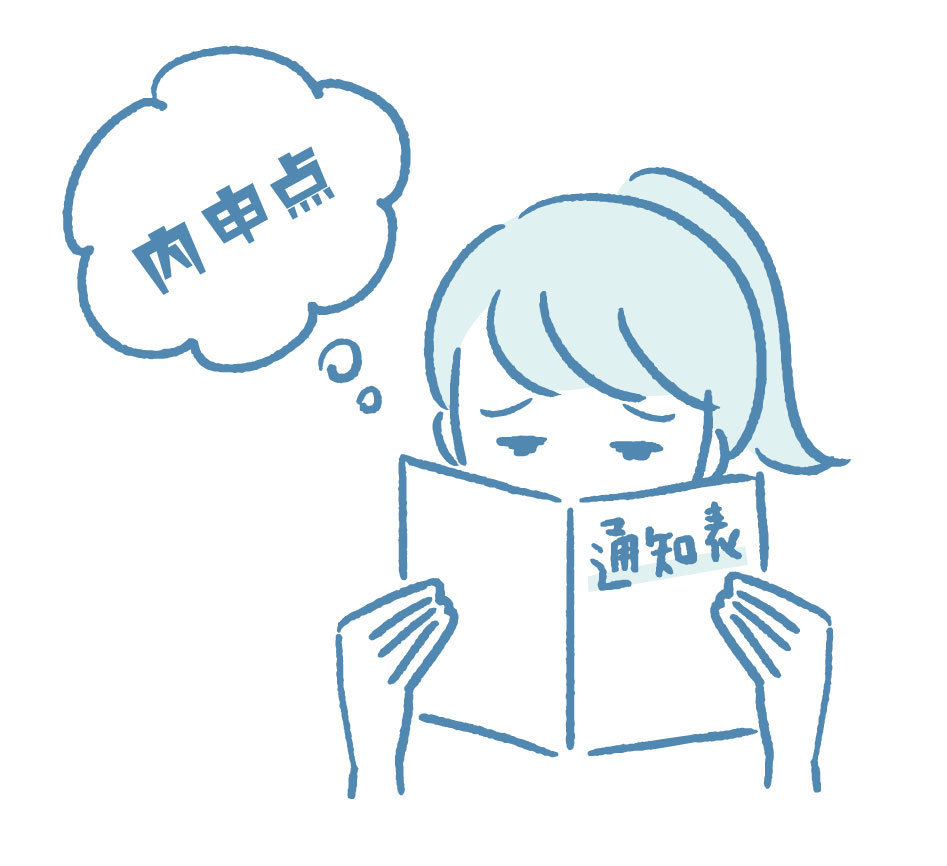 内申点に悩む女の子
