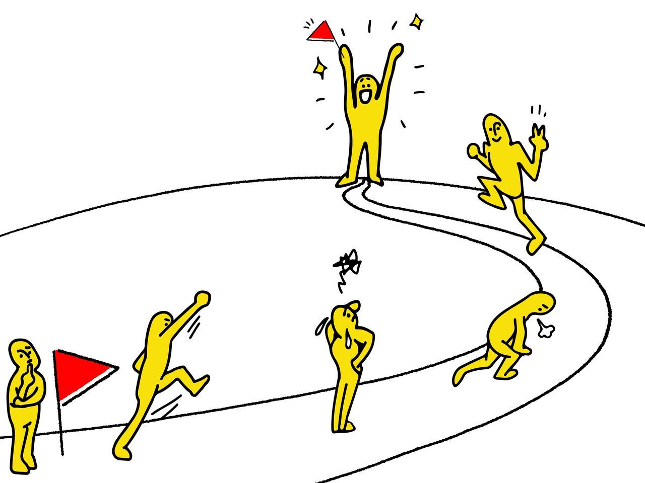 スタートからゴールまでの道のり
