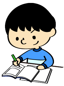 テストを受けている男の子と女の子