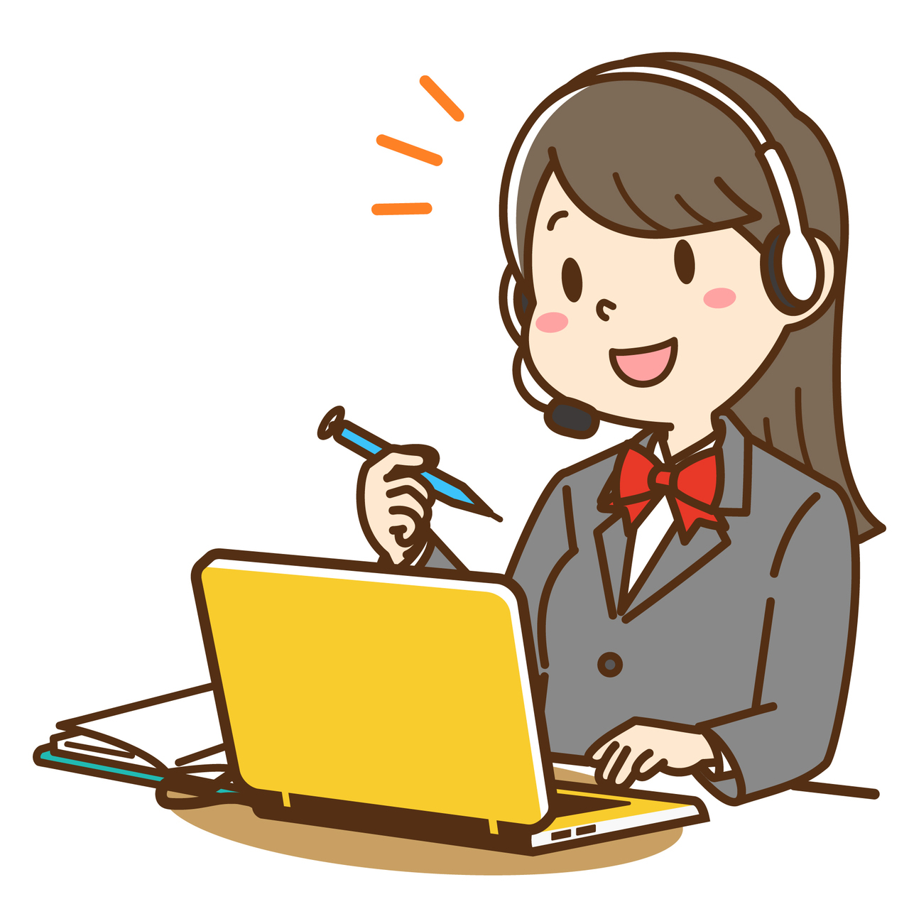 オンライン授業を受ける学生