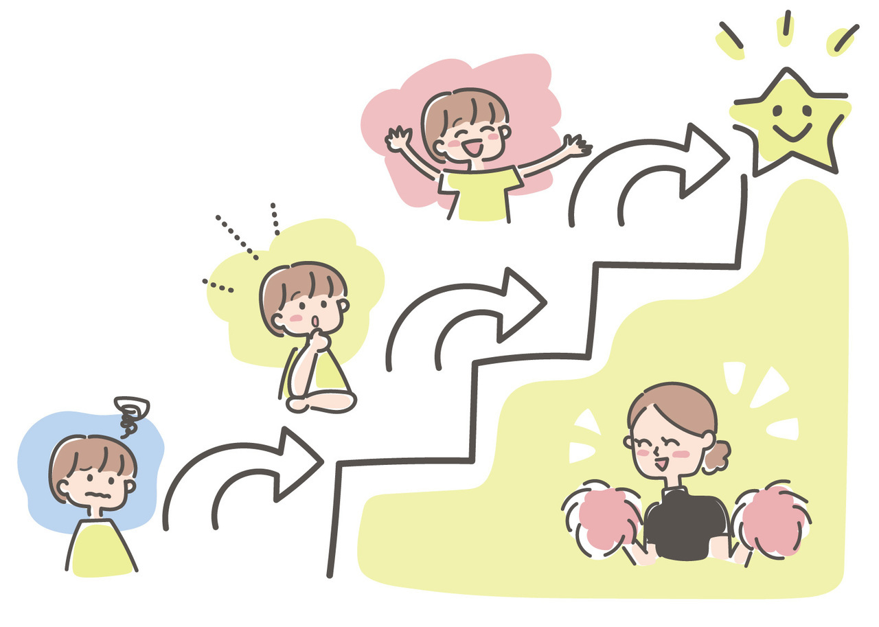 コツコツ勉強する男の子
