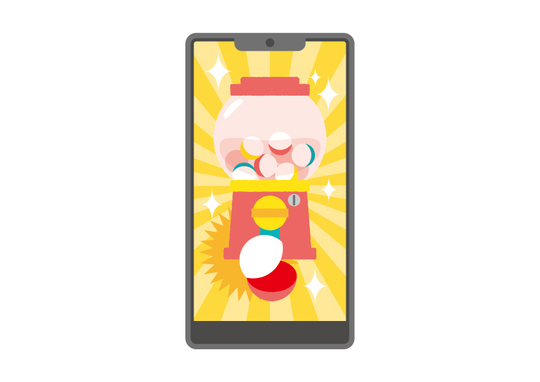 オンラインガチャのイラスト