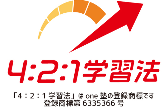 one塾オリジナル学習法「4：2：1学習法」