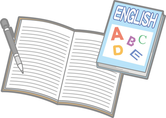 英語のテキストとノート